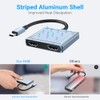 Azhizco Dual HDMI Adapter USB C Hub, Triple Display USB