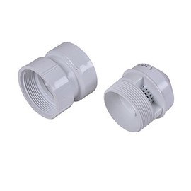 Oatey 39016 Air Admittance Valve with Straight PVC Schedule 40 Adapter Sure-Vent 1.5 in x 2 in. 160 Branch, 24 Stack DFU Capacity, White