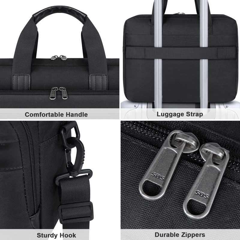 Laptop Bag 17 Inch Waterproof Briefcase for Men Large Laptop