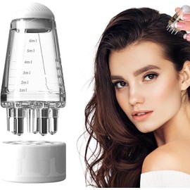Aceite Para El Cabello Y Cuero Cabelludo Con Aplicador Y Rodillo De Masaje Aceite Esencial de Romero, Reparar el Cabello Seco y Dañado, Estimular el Crecimiento del Cabello y Nutrir el Cabello