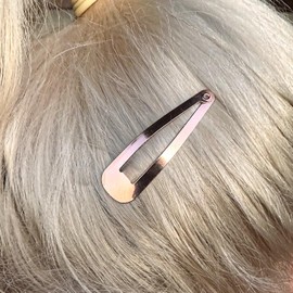 HAARallerliebst® 14 Stück Snap Haarspangen Damen - roségold - 5cm Metall Haarclips Haarklammer Haar Hair Clip Clips Kinder Haarklammern Haarspange mit Box für Damen Mädchen Herren
