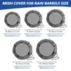 Modixun 2 Pack Mesh Cover for Rain Barrel, with Elastic