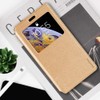 Shantime Viewable Window Leather Flip Case Compatible with AGM H5,