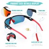 Vcarsian Kids Sunglasses Polarized Baseball Sports Sun Glasses,Lightweight UV400 TR90