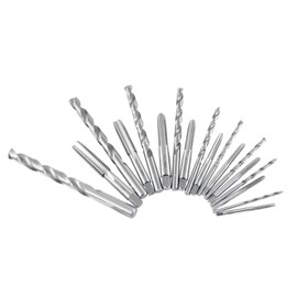 Accusize Industrial Tools U.N.C. 18 Pc H.S.S. Tap and Drill Set, 0001-0040