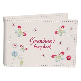 Grandma's Brag Book - Small Pocket Handbag 4" x 6" Photo Album - Juliana Flowers & Butterfly