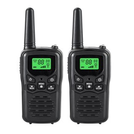2 PACK Long Range 100 mile Walkie Talkie Two Way Radio Charge Headset Waterproof