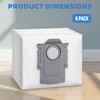6-Pack Replacement Dust Bags for Roborock, Compatible with Q5, Q7,