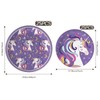 LeZakaa 50Pcs Birthday Paper Plates Sets - Purple Unicorn Design