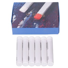 6 Pieces White Oil Pastel, White Drawing Pen, Unique Texture, Safe, Harmless, Smoothing Oil Pastel, Painting Set for Art Students, Children