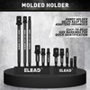 11-Piece Impact Socket Adapter Set, 1/4-Inch Hex Shank, 1/4" 3/8"