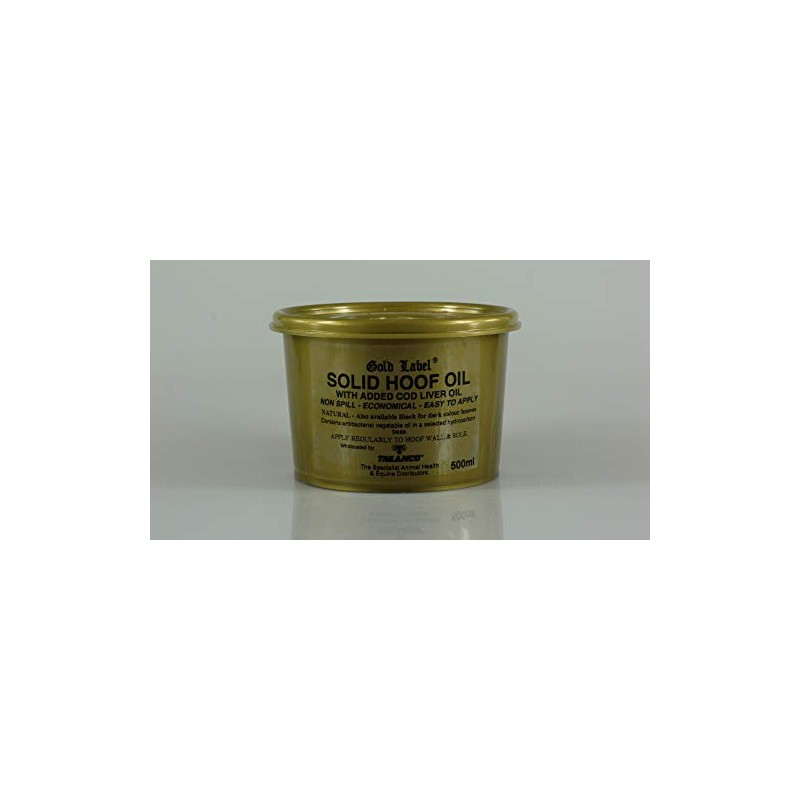 Gold Label GLD0111 Solid Hoof Oil - Natural, 500 ml