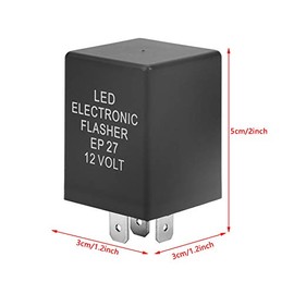 Ep27 5-Pin Led Flasher Flash Relay Impermeable Para Luz De SeñAl De Hyper Flash Fix 12v