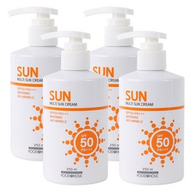 Food Aholic (4 items) Food Aholic Multi Sun Cream 250ml SPF50 PA+++ Pump Type / Non-whitening hybrid sunscreen sunblock UV protection / (4개)푸드어홀릭 멀티 선크림 250ml SPF50 PA+++펌프형 /백탁없는 혼합자차 썬크림 선블록 자외