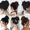 XFSRG Haarschmuck Klaue Clip Lockig Wellig Haarverlängerung Messy Bun Haarteile
