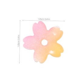 Hohopeti 50pcs Flower Spacer Bead Caps Five Petal Cherry Blossom Floral Charms Cute Plant Bead End Caps for Women DIY Crafts Earrings Jewelry Making Supplies