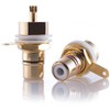 Hifi Lab 8x RCA Built-In Socket 24 K Gold-Plated RCA