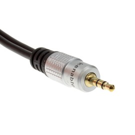 kenable Pro Audio Metal 3.5mm Stereo Jack to 2 RCA Phono Plugs Cable Gold 2m