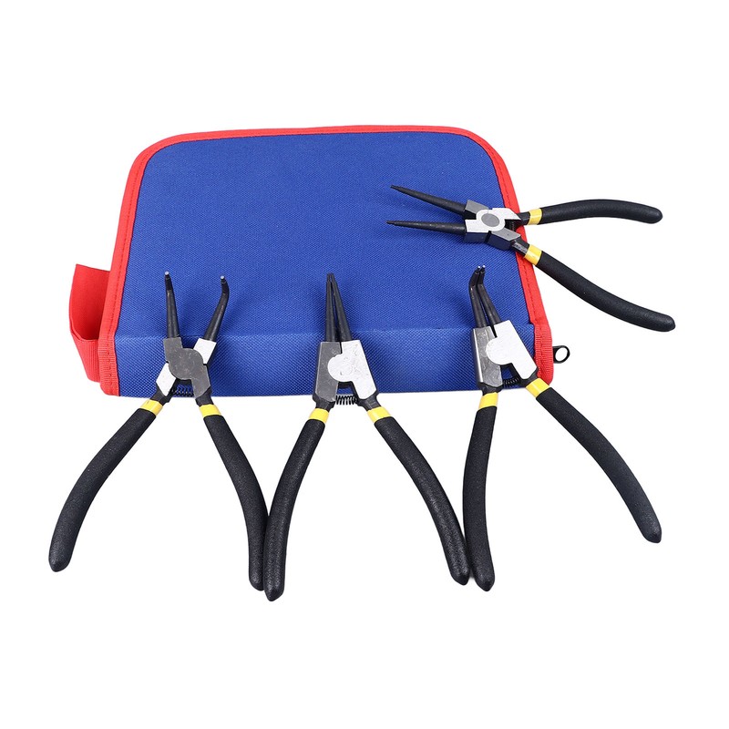 4Pcs Snap Ring Pliers Set Steel Circlip Pliers Kit with