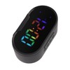 Digital Clock LED Alarm Big Digits Color Display Dimmable Adjustable