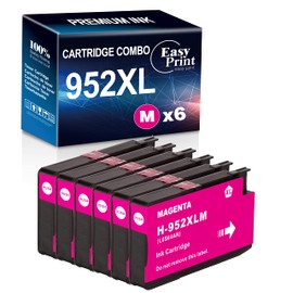 EASYPRINT Compatible (6X Magenta Pack) 952xl Ink Cartridges Replacement for HP 952xl (High Yield) Used for OfficeJet Pro 7720/7740/ 8210/8216/ 8702/8710/ 8715/8720/ 8725/8730/ 8740 Printers