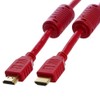 Cmple - 1.5FT Ultra High Speed HDMI Cable 1080p HDTV LCD Red