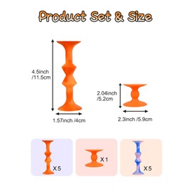 CrosCentury 11Pcs Diamond Styled Valentine's Day Silicone Suction Cup Dart Game Pictionary Game for Family Party (Mix Color)