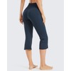 Promover Capri Bootcut Yoga Pants for Women High Waist Front