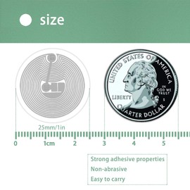 50pcs NFC Tags Blank Rewritable Ntag215 Stickers with Adhesive, Compatible with Tagmo and All NFC Devices