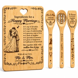 4 Piece Wedding Gifts, Kitchen Set for Couples, Mr and Mrs Gifts