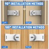 MeBantoo Household Cabinet Password Hasp Locks, Cabinet Locks with Combination,