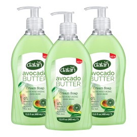Dalan Avocado Butter Cream Ultra Moisturizing Liquid Hand Soap for Dry and Fresh Hands Feeling Clean and Soft (13.5 Fl Oz / 400 mL (Pack of 3))