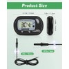 Zacro Termómetro digital LCD para acuario, tanque de peces, temperatura