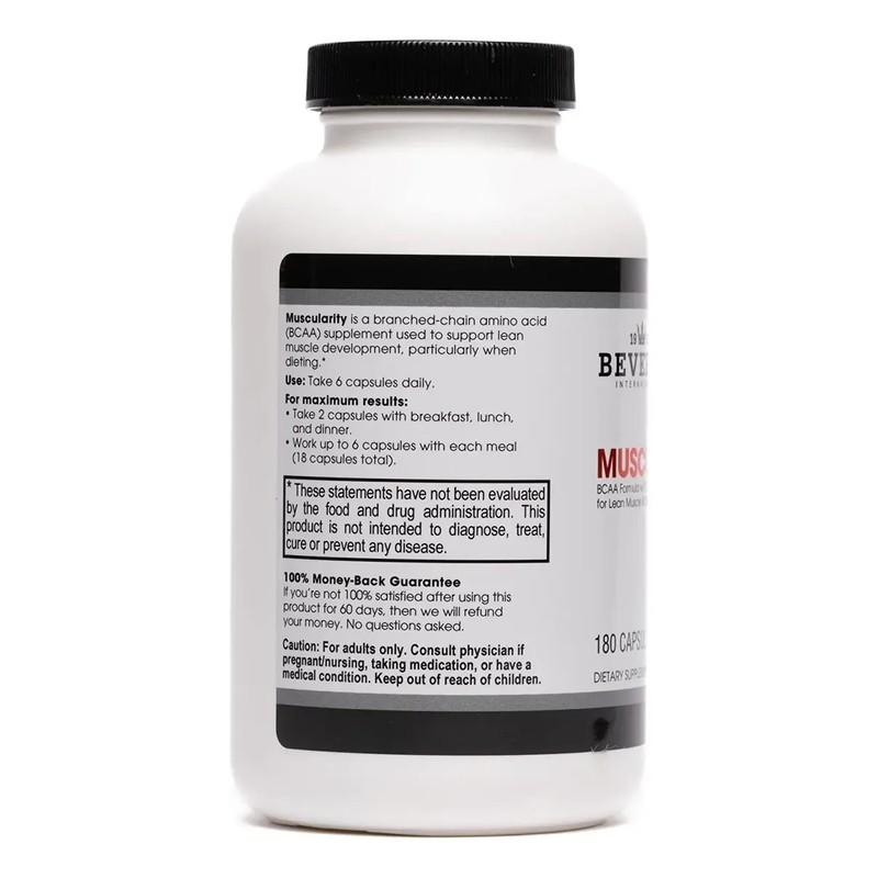 Beverly Muscularity Bcaa 180 Cápsulas Aminoácidos