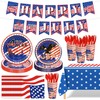 EIMMBD 170 PCS 4th of July Decorations Set, Patriotic Party
