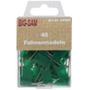 BIG-SAM 30005-40 Pin Pins - Flags / Flags - Green
