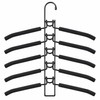5-in-1 Space-Saving Closet Hangers for Clothes – Detachable Stainless Steel