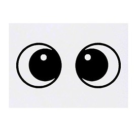 'Pair Of Eyes' Temporary Tattoo - Water Resistant, Skin-Safe, Non-Toxic Transfer (TO00024853)