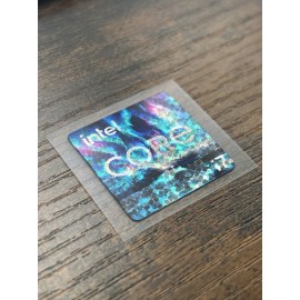 Intel 1x Intel Core i7 Desktop / Laptop Custom Sticker Label (NEW)