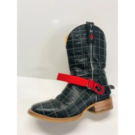 T K Specialties Nylon Rodeo Spur Straps , PBR , PRCA, Bullriding , rodeo gear , shanks TK - Red