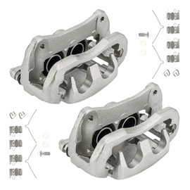 PHILTOP Brake Caliper Front Compatible with 2010-2015 Lexus RX350, 2008-2013 Toyota Highlander, 2018-2021 Lexus NX300, 2015-2017 Lexus NX200t, 2010-2015 Lexus RX450h, 19-B3352, 19-B3353