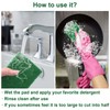 Sibba Pack of 10 Scouring Pads, Kitchen Sponge, High Performance