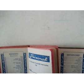 ROC, Address and Telephone Book, Black, Fleur-De-Lis, 3" L x 2" Wsold in Lots of 3