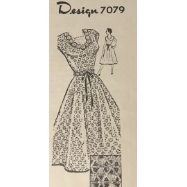 Unbranded 7079 Vintage Dress Pattern to Crochet  (Reproduction) 12-18