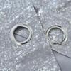 TERLYTEX Silver Curtains 84 Inches Long, Metallic Foil Dots Print