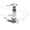 Wirquin Slim Extra Flat Low 4cm Profile Shower Tray Drain