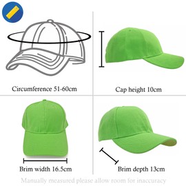 True Heads Plain Green Adjustable Baseball Cap