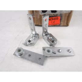 Kason 2 Pack Kason LH 1-3/8" Steel Smooth Self Closing 120° Pivot Hinges 1521 Series