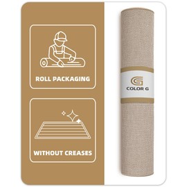 Color&Geometry Thin Door Mat Indoor Entrance Non Slip Rubber Backed, 17''x30'' Indoor Door Mats for Entryway, Dirt Trapper Doormat Washable Front Door Rugs, Khaki