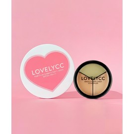 Lovely CC [SET] Pink Tone-Up Cover Essence Sun Cushion 15g + Magic Cover Cheat Concealer 12g
